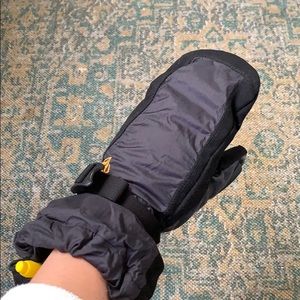 Burton black/ gray snowboarding mitten gloves XS